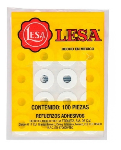 Refuerzos Para Hojas De Carpeta Repuestos Lesa Carpeta C/100