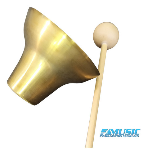 Imagen 2 de 10 de Campanita Grande C/ Golpeador Banda Ritmica Percusion