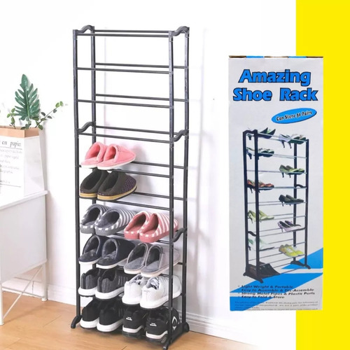 Zapatera Rack 10 Niveles Organizador De Zapatos Calzado