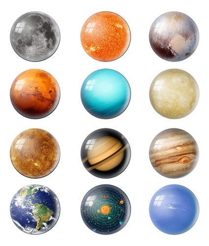Ipawty Imanes De Del Planeta Pegatinas Magnéticas De Espacio