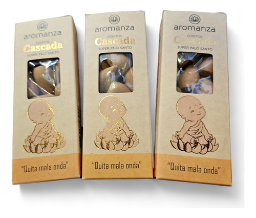 Pack 3 Cajas Conos Conitos Cascada Humo Inverso Aromanza 