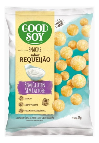 Snacks De Soja Goodsoy Sabor Requeijao 25g