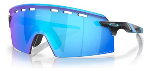 Gafas de sol Oakley Encoder Strike, color negro mate, color negro, color varilla, azul, color de lente Prizm Sapphire