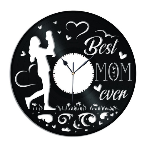 Reloj Corte Laser 2752 Dia De Las Madres Bebe Mejor Mama