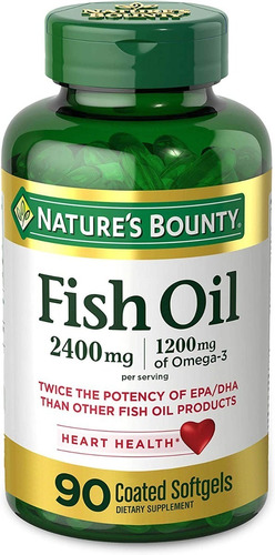 Aceite De Pescado + Omega-3 2400mg (90u.) Odorless Americano