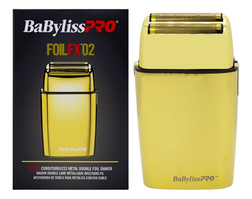 Babyliss Foil Fx02 Afeitadora Shaver Inalámbrica Barba Gold