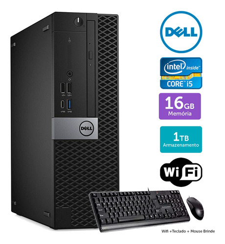 Cpu Barato Dell Optiplex 7050sff I5 16gb 1tb Brinde