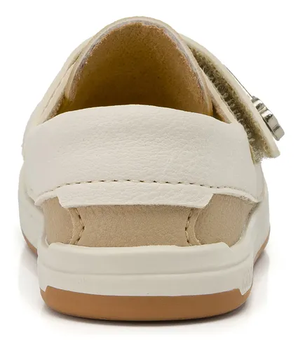 Sapato Mocassim Klin Baby Flyer 166 Palha/off White | Parcelamento