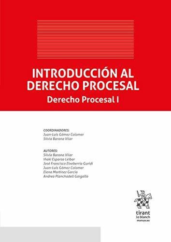 Introducción Al Derecho Procesal. I (manuales De Derecho Pro