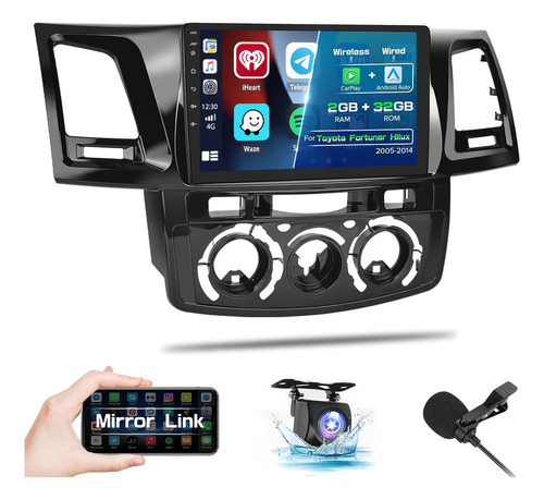 05-14 Toyota Fortuner Hilux 2 + 32g Android Car Estéreo Gps