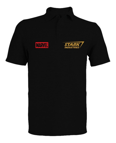 Camiseta Iron Man Tipo Polo T- Shirt, Polo Industries Stark