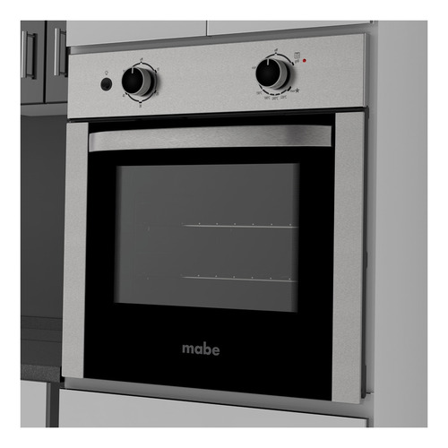 Imagen 2 de 2 de Horno empotrable a gas y eléctrico Mabe HM6020LWAI acero inoxidable 127V