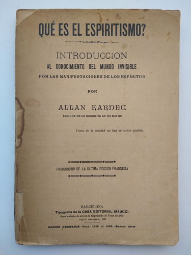 Qué Es El Espiritismo? 