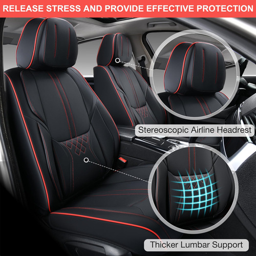 Juego Completo De Fundas Para Asientos De Coche Bwtjf, Piel