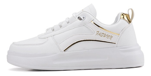 Tenis Blancos O Negro Plataforma Zapatillas Chunky Moda