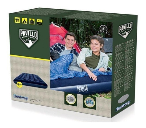 Colchon Inflable Doble Bestway Para Camping