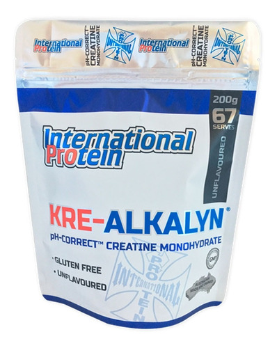 Creatina Monohidratada Alcalina Kre-alkalyn Internacional Protein 200g 67 Doses Sabor Sem Sabor