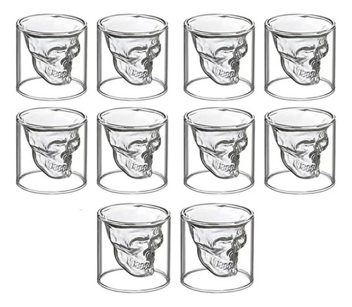 Copas De Cristal Calavera Halloween Vasos Vino Tequila 25 Ml