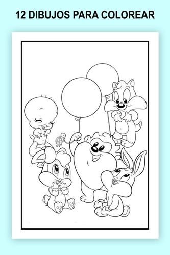 Kit Librito Para Pintar Y Personalizar Baby Looney Tunes
