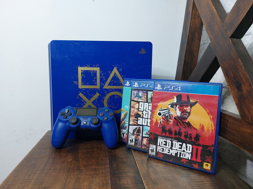 Playstation 4 Edicion Limitada, 1 Control 3 Juegos