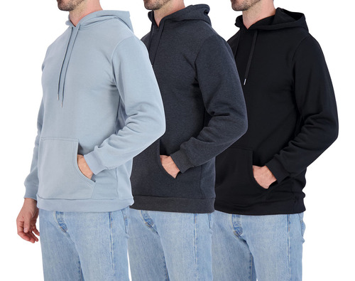 Paquete De 3: Sudadera Con Capucha De Forro Polar De Felpa .