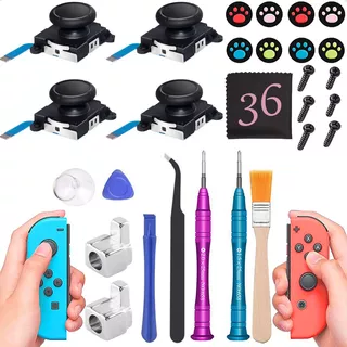 Joystick Original Nintendo Switch Control Herramienta 36 Kit