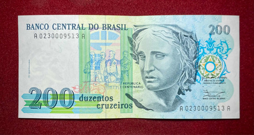 Billete 200 Cruzeiros Brasil 1990 Pick 229 