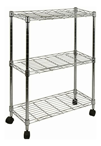 Oceanstar Aus1477 3-tier Shelving All-purpose Utility Cart,