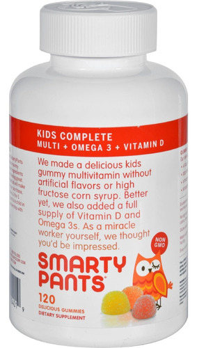 Smartypants Gominola Vit Niño Multi+omeg 120 Ct