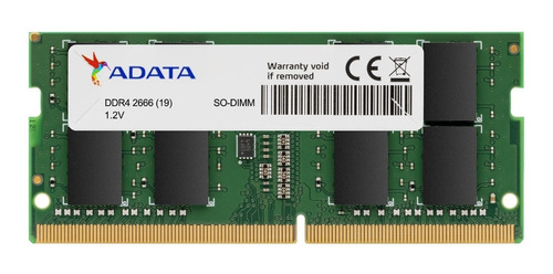 Memoria Ram Notebook Ddr4 8gb 2666mhz Sodimm Adata 1.2v P