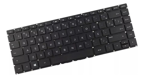 Teclado Para Notebook Compatível Com Hp 240 G6 | Preto Abnt2