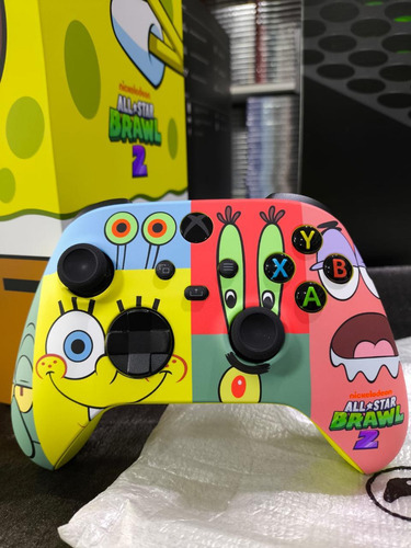 Microsoft Xbox Series X 1tb Nickelodeon All-star Brawl 2 Special Edition Bundle Sponjebob