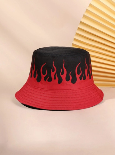 Sombrero Bucket Hat Estampado Reversible. Kpop Anime Cosplay