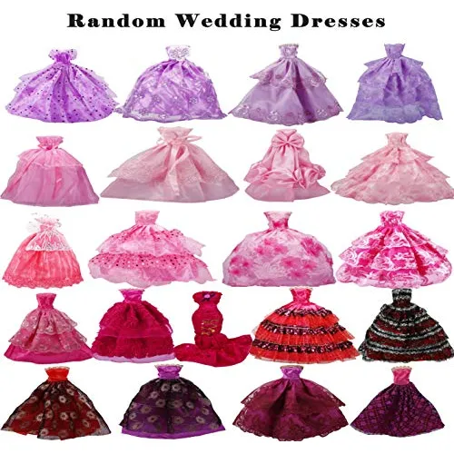 50 Piezas De Ropa Y Accesorios Para Muñecas