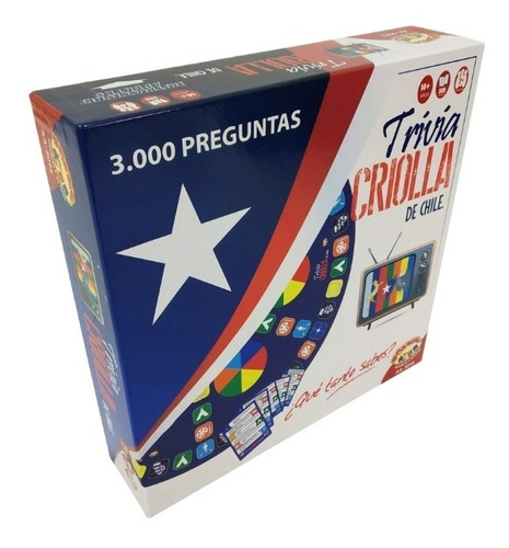 Imagen 2 de 3 de Trivia 3000 Preguntas Sobre Chile / Juego De Mesa