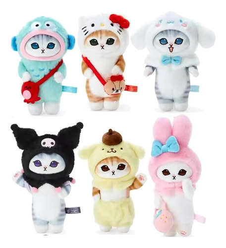 Peluche Gato Serie Sanrio Kuromi Hello Kitty My Melody