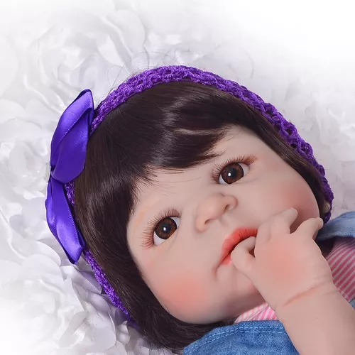 Boneca Bebê Reborn Realista Fofinha Linda 55 Cm - Beleza em Evidência