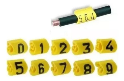 Anillo Marca Cable (10-8 Awg) Ec-3, 5 (rollo 350 Und)