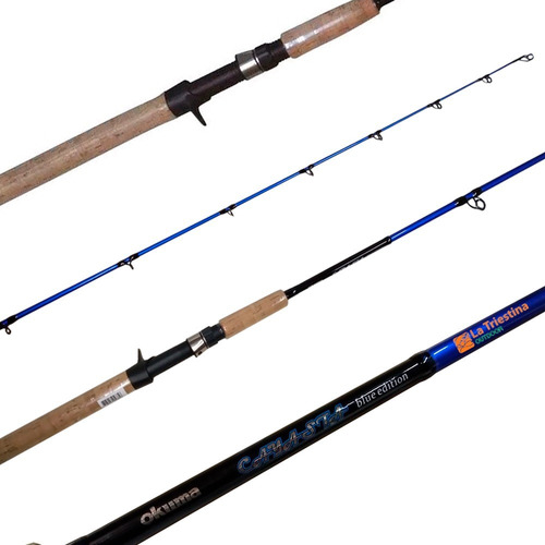 Caña Okuma Cayasta Blue Edition 2.10m 45lb 2 Tramos Rotativo