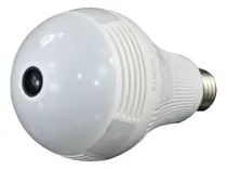 Comprar Lampara Led Wifi Cámara Hd 360° Espia Visión Nocturna Audio Color Blanco