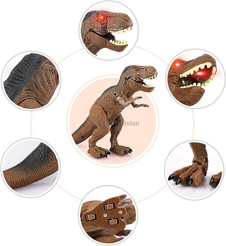 Imagen 3 de 6 de Dinosaurio T Rex Control Remoto Con Efecto Humo Bestoys