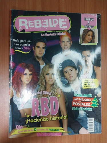Rbd Rebelde Revista Oficial #02/01 Anahí Dulce Maria Pop