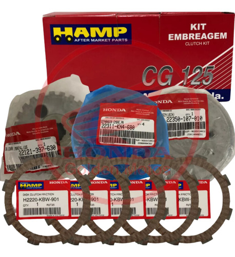 Kit Embreagem Cg125 94-08/cbx Strada 200 94-02 Original 