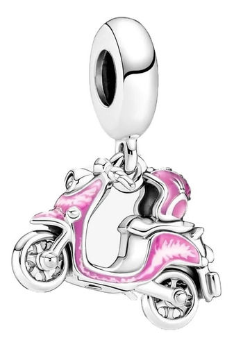 Charm Pandora Vespa Rosa Colgante Plata Ale S925