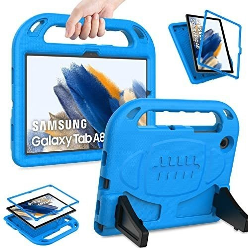 Funda Resistente Para Niños Samsung Tab A8 10.5 Azul