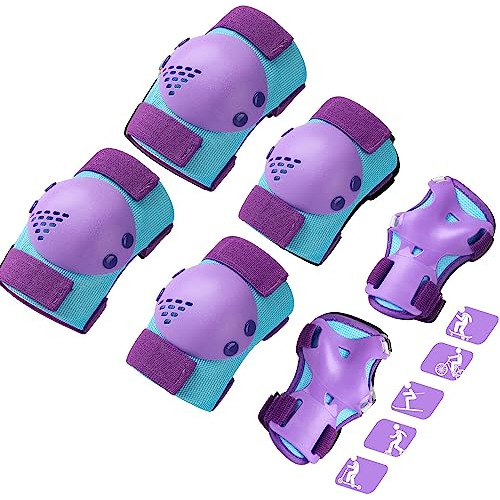 Wemfg Kids Protective Gear Set Knee Pads For Kids 3-14 Years