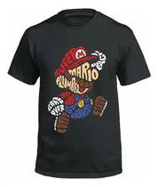 Comprar Remera Super Mario Bros - Mario Bros Letras - 100% Algodón