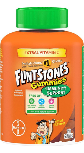 Multivitaminico Flintstones Picapiedras Niños 150 Gomitas Sabor Frutas