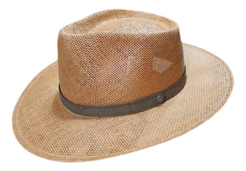 Sombrero Lagomarsino Australiano Rafia Algodon Verano Sol