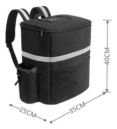 35l Base Rígida Mochila Delivery Repartidores Impermeable